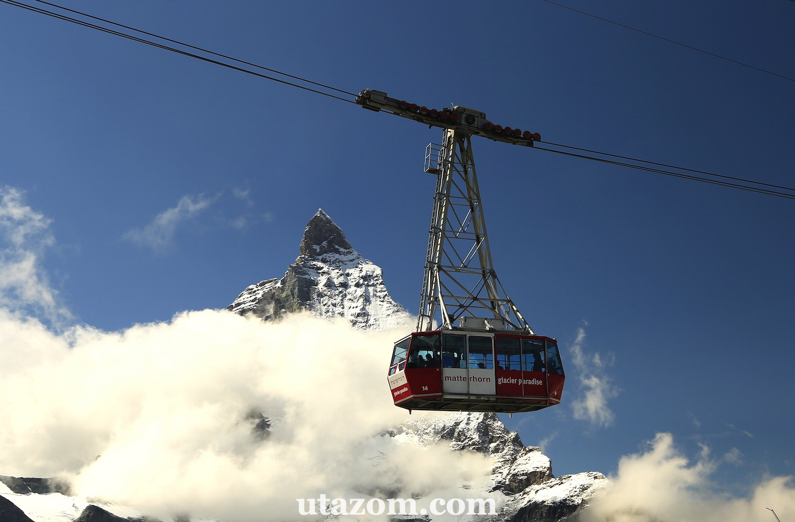 Magasan Zermatt felett a Klein Matterhorn s a Gleccserkert